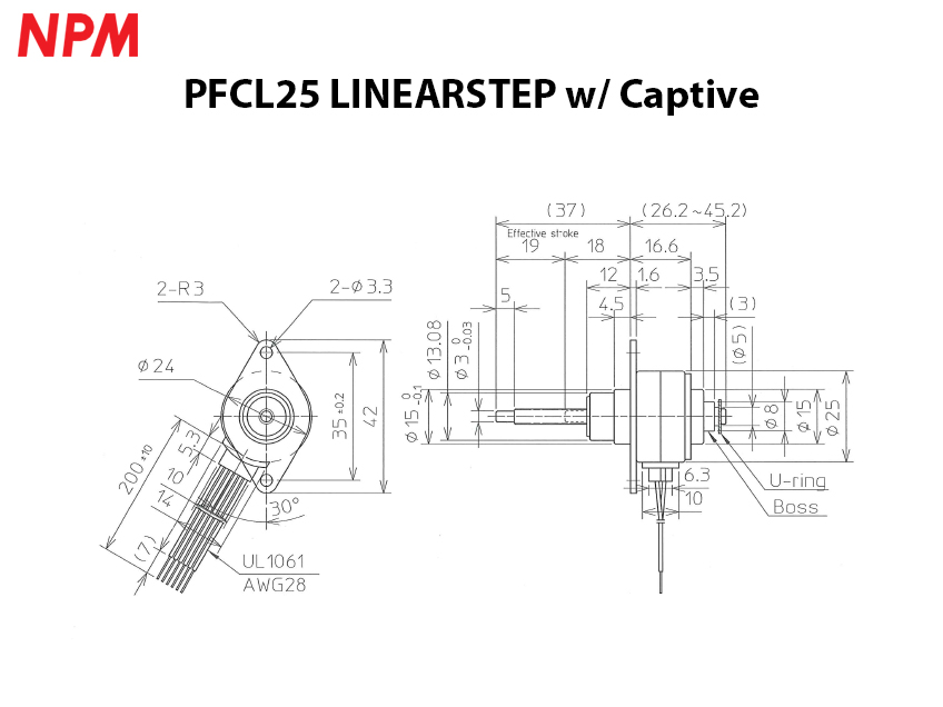 PFCL25 w/ Captive system drawing